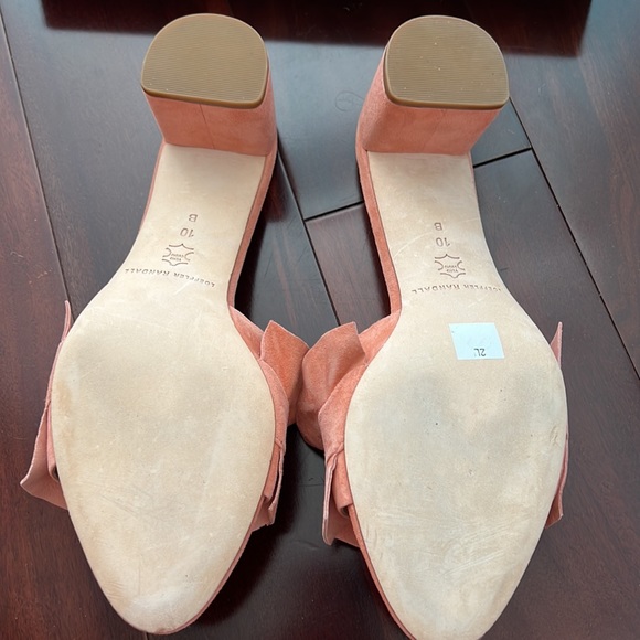 Loeffler Randall Suede Ruffle Embellishment Mules size 10 with original box - Picture 4 of 6